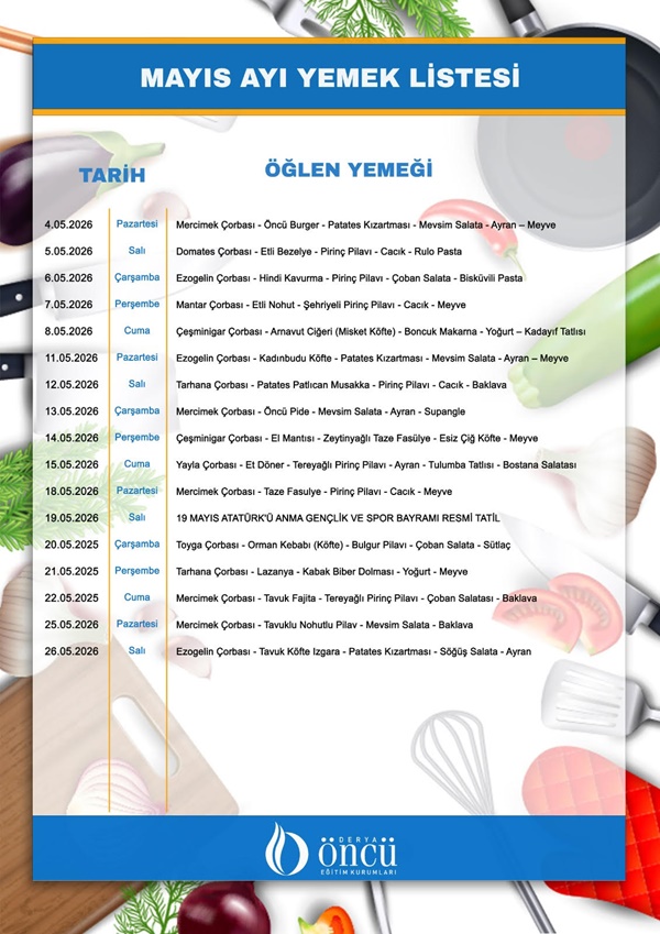 mayıs yemek